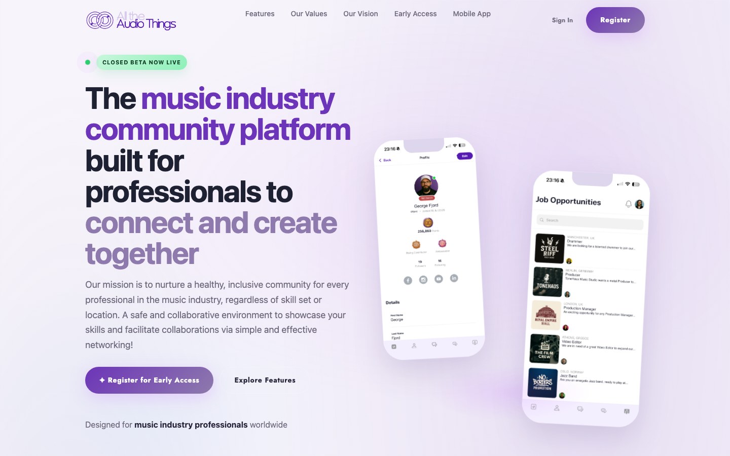All The Audio Things homepage